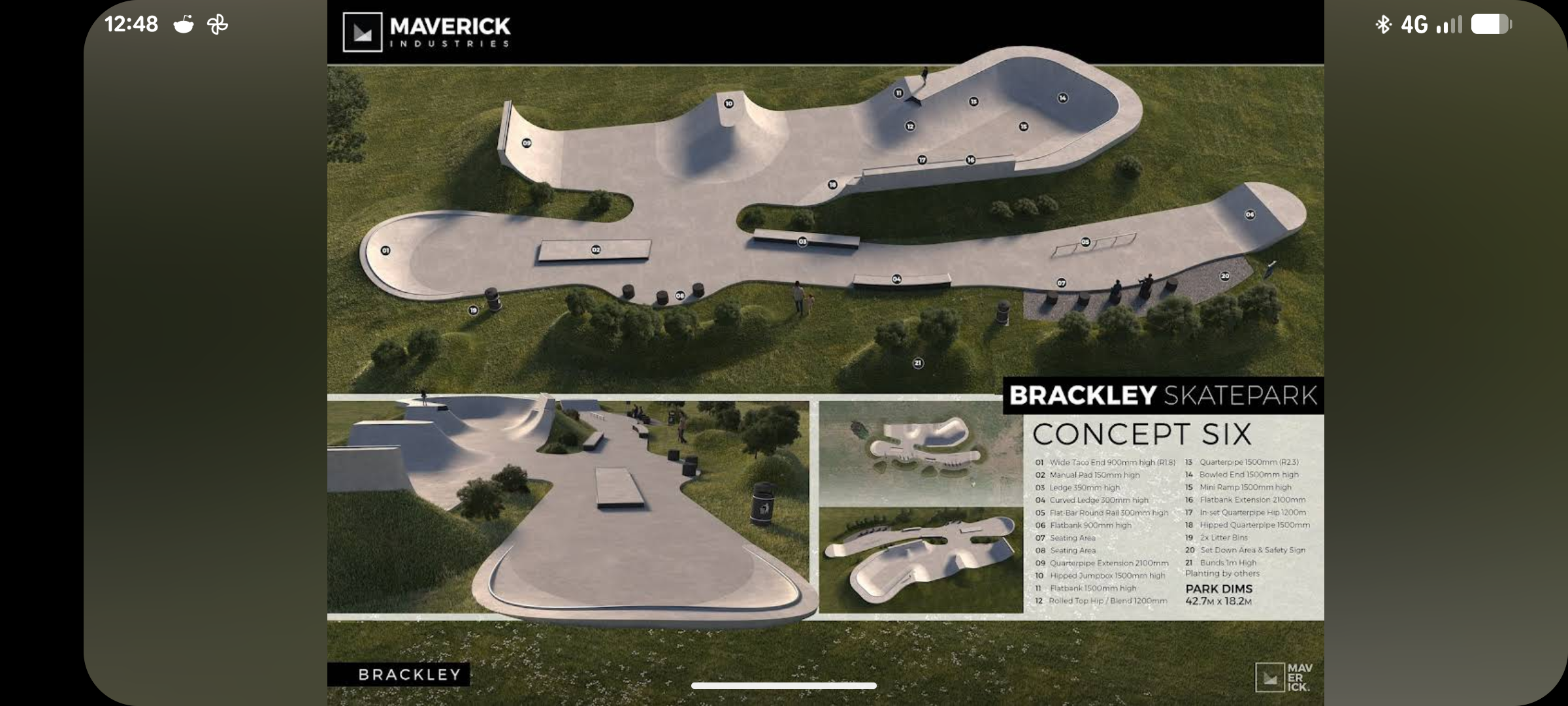 Brackley Town public Skatepark
