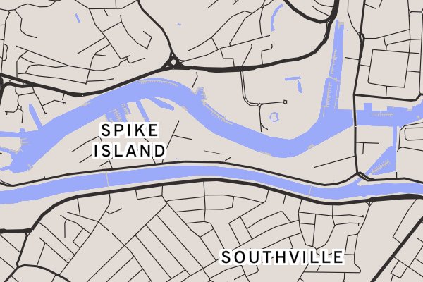 Map showing the location of 8 stair