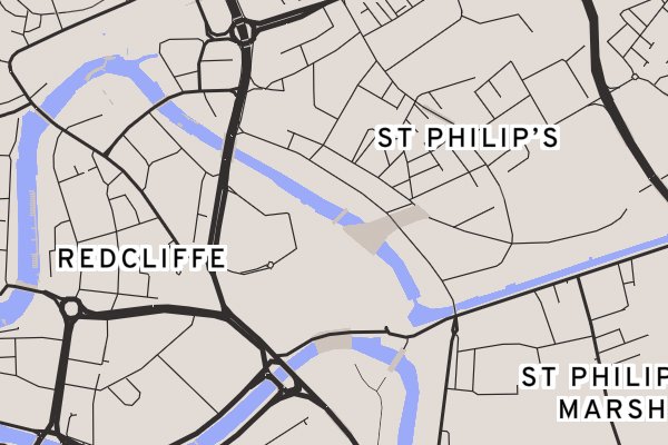 Map showing the location of Meads Reach Bridge Banks